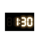 光るデジタル時計（30分）（個別スタンプ：1）