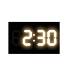 光るデジタル時計（30分）（個別スタンプ：2）