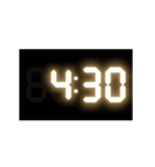 光るデジタル時計（30分）（個別スタンプ：4）