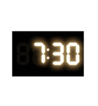 光るデジタル時計（30分）（個別スタンプ：7）