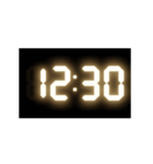 光るデジタル時計（30分）（個別スタンプ：12）