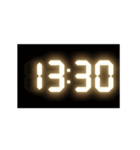 光るデジタル時計（30分）（個別スタンプ：13）