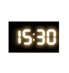 光るデジタル時計（30分）（個別スタンプ：15）