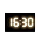 光るデジタル時計（30分）（個別スタンプ：16）