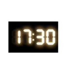 光るデジタル時計（30分）（個別スタンプ：17）