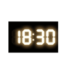光るデジタル時計（30分）（個別スタンプ：18）