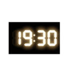 光るデジタル時計（30分）（個別スタンプ：19）