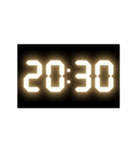 光るデジタル時計（30分）（個別スタンプ：20）