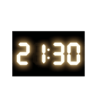 光るデジタル時計（30分）（個別スタンプ：21）