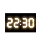 光るデジタル時計（30分）（個別スタンプ：22）