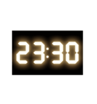 光るデジタル時計（30分）（個別スタンプ：23）
