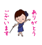 バトンが大好きな女の子（個別スタンプ：5）