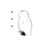 勝気なインコのもちちゃん（個別スタンプ：12）