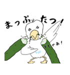 勝気なインコのもちちゃん（個別スタンプ：17）