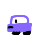 車くんの顔（個別スタンプ：4）