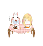 ふたごのウサギ メルとユキの日常（個別スタンプ：6）