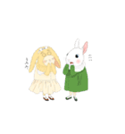 ふたごのウサギ メルとユキの日常（個別スタンプ：16）
