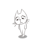 三白眼ネコの日常（個別スタンプ：10）