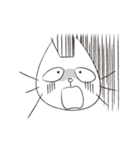 三白眼ネコの日常（個別スタンプ：25）