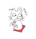 三白眼ネコの日常（個別スタンプ：37）