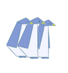折り紙ペンギン（個別スタンプ：15）