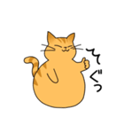 まるねこ（茶トラ）（個別スタンプ：1）