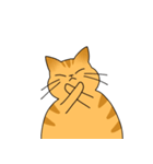 まるねこ（茶トラ）（個別スタンプ：8）