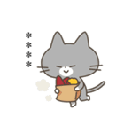 ほっこり冬のねこ（個別スタンプ：1）