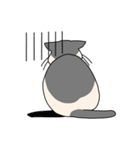 まるねこ（白黒）（個別スタンプ：22）