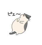 まるねこ（白黒）（個別スタンプ：28）