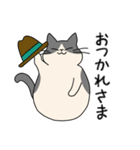 まるねこ（白黒）（個別スタンプ：31）