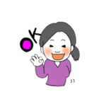 恥ずかしがり屋な女の子（個別スタンプ：1）