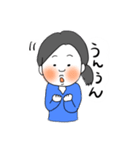 恥ずかしがり屋な女の子（個別スタンプ：11）