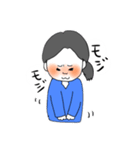 恥ずかしがり屋な女の子（個別スタンプ：12）