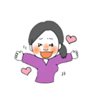 恥ずかしがり屋な女の子（個別スタンプ：14）