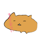 カピバラは可愛い女の子です！（個別スタンプ：4）