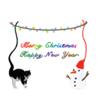 猫ルキーの家族 のクリスマス(冬)（個別スタンプ：12）
