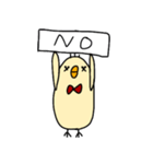 あかちょうネクタイのひよこ2（個別スタンプ：2）