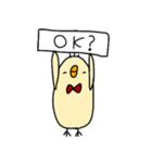 あかちょうネクタイのひよこ2（個別スタンプ：4）