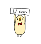 あかちょうネクタイのひよこ2（個別スタンプ：5）