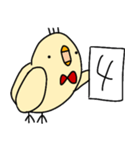 あかちょうネクタイのひよこ2（個別スタンプ：12）