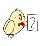 あかちょうネクタイのひよこ2（個別スタンプ：14）