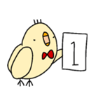 あかちょうネクタイのひよこ2（個別スタンプ：15）