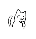 相づち上手な猫（台詞なしver.）（個別スタンプ：3）
