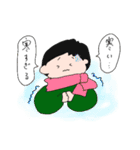 冬を楽しむあかちゃん（個別スタンプ：1）