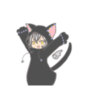 †くろねこ†さん（個別スタンプ：3）