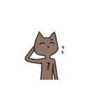 スリムなねこさん2（個別スタンプ：6）