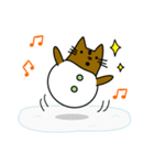 猫のはにわ☆にゃにわさん〜冬ver.（個別スタンプ：11）
