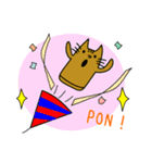 猫のはにわ☆にゃにわさん〜冬ver.（個別スタンプ：32）