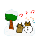 猫のはにわ☆にゃにわさん〜冬ver.（個別スタンプ：37）